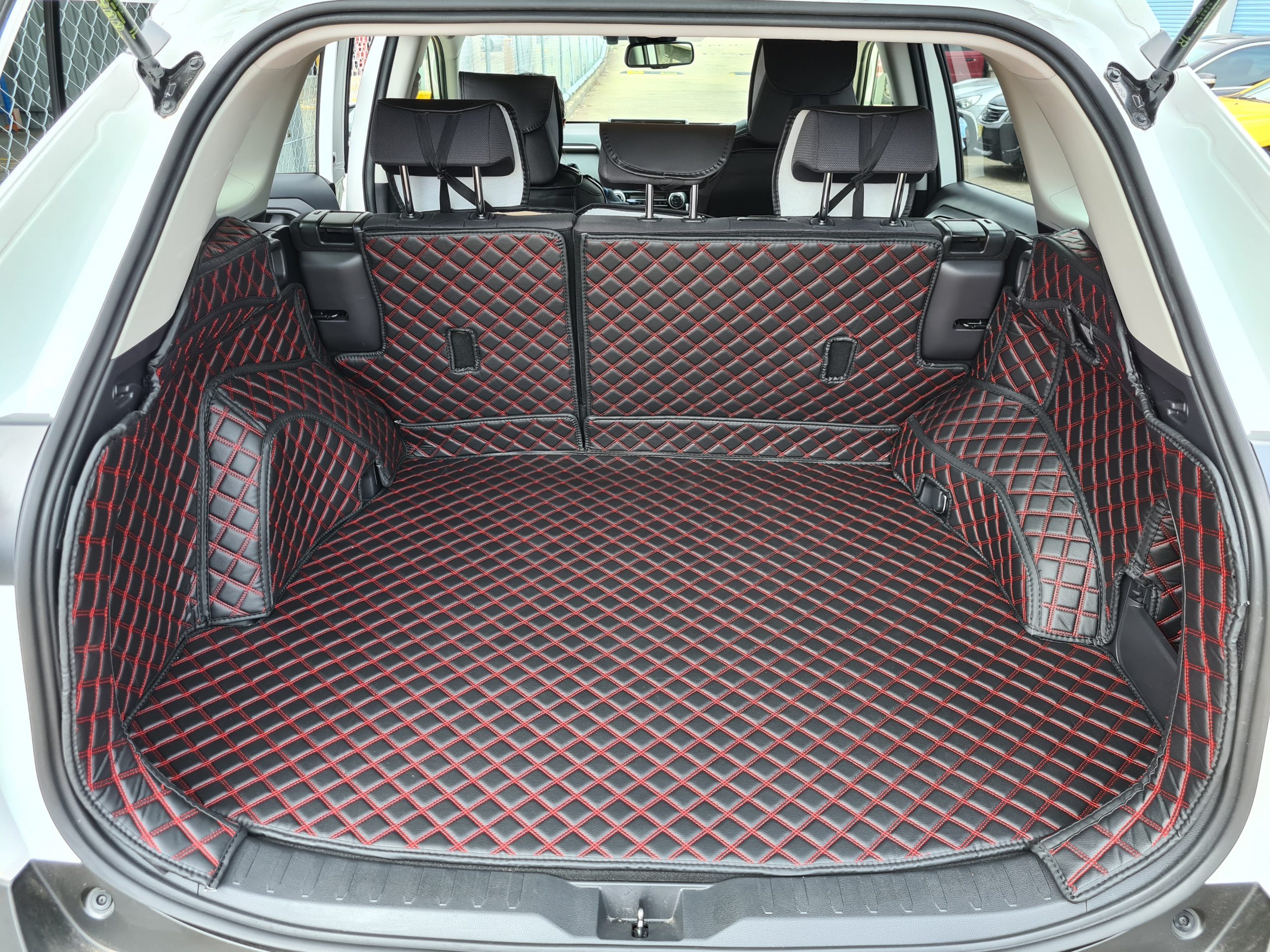 Mixsuper Anti-Slip Cargo Liner for KIA Sorento 7 Seat 2016-2020（Not Fit for 5 Passenger TPE All Weather Rear Durable Odorless 3D Trunk Floor Mat 